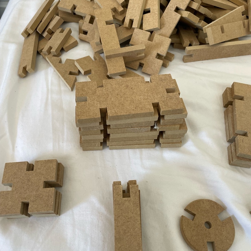 Wooden Puzzle Building Blocks